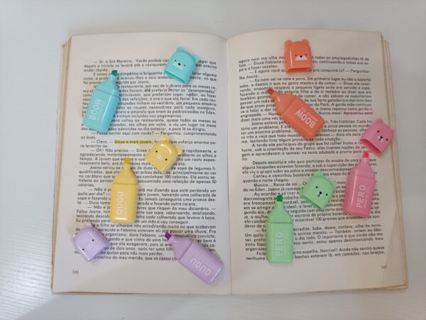 Marca Texto Conjunto Ursinho Livro